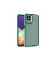 Samsung Galaxy M22 Uyumlu Kılıf Zore Flora Kapak (Açık Yeşil)