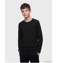 LCW Kids Siyah Basic Erkek Çocuk Tişört