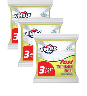 VİNDEX FAST BEZ 3LÜx3 ADET1010120 (Sarı)