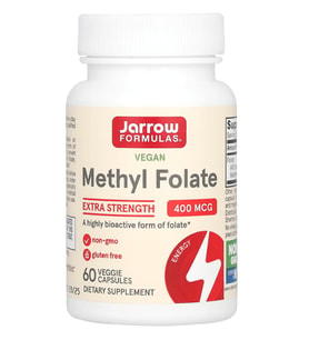 Jarrow Formulas, Vegan Methyl Folate, Extra Strength, 400 mcg, 60 Veggie Capsul.37.