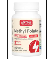 Jarrow Formulas, Vegan Methyl Folate, Extra Strength, 400 mcg, 60 Veggie Capsul.3832 (Renksiz)