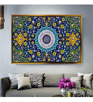 Altın Çerçeveli dekoratif tablo l1147 (Gold)