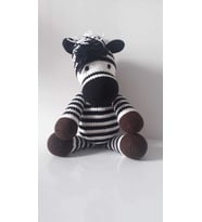 Zebra Amigurumi Organik Oyuncak