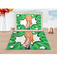 BK Gift Kişiye Özel Kadın Karikatürlü 1000 Parça Profesyonel Puzzle-11