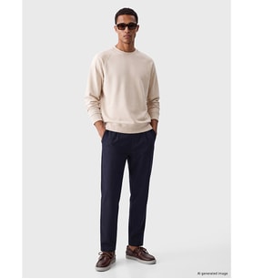 LCW Vision Lacivert Regular Fit Gabardin Erkek Pileli Pantolon