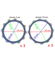Rks R250 Debriyaj Balatası 3+3