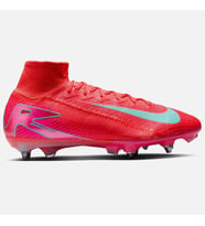 Nike Mercurial Superfly SG-Pro Mens Football Shoes Yumuşak Zemin Vidalı Profesyonel Erkek Krampon Pembe