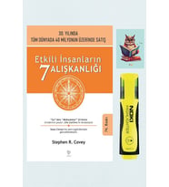 Etkili İnsanların 7 Alışkanlığı - Stephen R. Covey -9789754346534-Sarı Fosforlu Kalem -Defterli Seti
