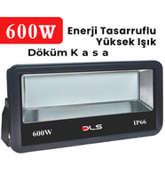 600W Led Projektör Park Bahçe Çevre Site Bina Tabela Dış Mekan Led Lamba (Beyaz)