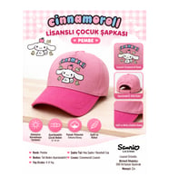 Cinnamoroll Lisanslı Çocuk Şapkası Pembe