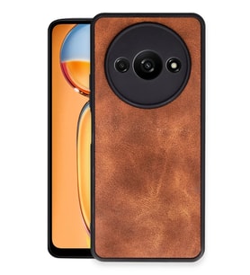 Newface Xiaomi Redmi A3 4G Kılıf Aras Deri Kapak - Taba