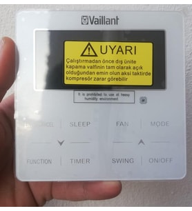 Vaillant VRF Duvar Tipi Dokunmatik Klima Kumandası