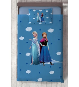 MEKTA HOME BEBEK VE ÇOCUK ODASI Seksekli ve Elsa Anna Desenli Yatak Örtüsü