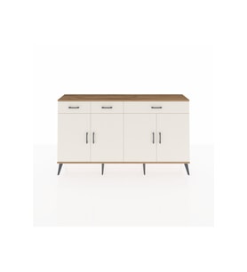 Arges Konsol 4 Raflı 3 Çekmeceli 4 Kapaklı 176x30x99 Çam-Aytaşı