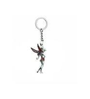 Kırmızı Tinkerbell Figürlü Unisex Metal Anahtarlık – Masalsı ve Fantastik Aksesuar