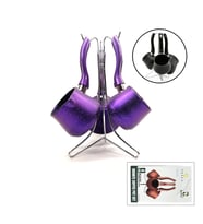 4PCS 230-280-380ML GRANİT - ÇELİK CEZVE RENKLİ METAL STANDLI