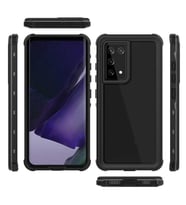 Galaxy S21 Ultra Kılıf 1-1 Su Geçirmez Kılıf (Siyah)