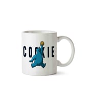 Cookie Monsters Kurabiye Canavarı Basketbolcu Porselen Kupa Bardak