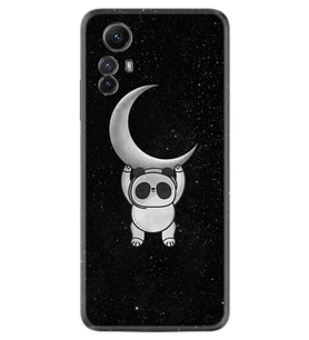 Xiaomi Redmi Note 12S Kılıf Resimli Desenli Silikon Platinium Series Panda Moon 1811