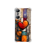 PrintiFy İnfinix Hot 20 ile Uyumlu Düşlerin Dansı Serisi Zamanın Kalbi Tasarımlı Uv Baskılı Köşe Korumalı Antişok Kılıf