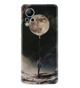 Infınix Note 12 Kılıf Resimli Desenli Baskılı Silikon Moon Baloon 1368