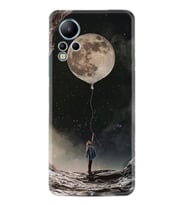 Infınix Note 12 Kılıf Resimli Desenli Baskılı Silikon Moon Baloon 1368