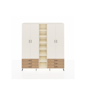 Hyperion Dolap 13 Raflı 6 Çekmeceli 2 Askılı 220x44x243 Aytaşı-Aytaşı/Çam