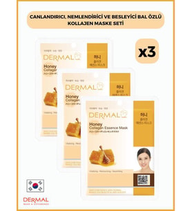 Dermal Canlandırıcı, Nemlendirici Ve Besleyici Bal Özlü Kollajen Maske 23 Gr 3 Adet