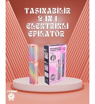 Paslanmaz Çelik lı USB Epilatör – Kaş, Üst Dudak ve Çene Tüy Temizleyici