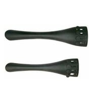 Valencia CETP5034 3/4 Boy Çello Kuyruğu - Tailpiece (Aksesuar/Yedek Parça)  Hafif Metal Alaşım, 4 Adet Entegre Fiks Yuvası ve Dayanıklı Siyah Kaplama