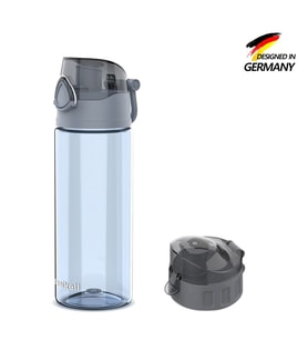 Zweikell Rosso Jr Switch Charcoal 500 ml Bpa Içermez Tritan Kırılmaz Suluk - Su Matarası - Yedek Kapak Hediyeli