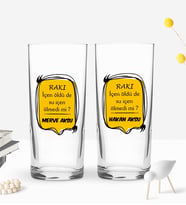 BK Gift Kişiye Özel İsimli DTF Rakı Sözleri Mottolu İkili Rakı Bardağı Seti-8, Arkadaşa Hediye, Sevgiliye Hediye