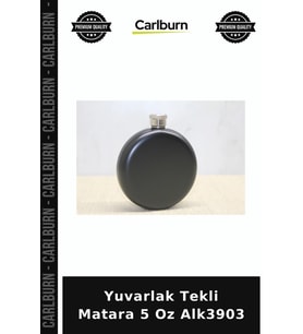 Özel Üretim Cepli Hediyelik Şık Aksesuar Yuvarlak Tekli Matara 5 Oz Alk3903