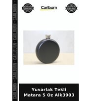 Özel Üretim Cepli Hediyelik Şık Aksesuar Yuvarlak Tekli Matara 5 Oz Alk3903