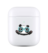 Kulak İçi Kulaklık Uyumlu Kılıf Hd Kapak Desenli Panda Glass
