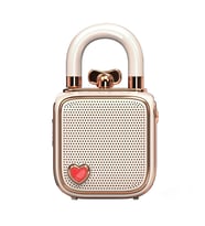 Divoom LoveLock Mini Ses Kayıt Özellikli Bluetooth Hoparlör, Pembe