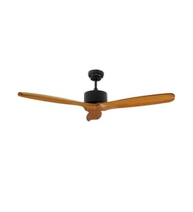 Alsanfan Hardwood Siyah Motorlu Kahverengi Kanatlı Aydınlatmasız Duvar Kumandalı 132cm Tavan Vantilatörü