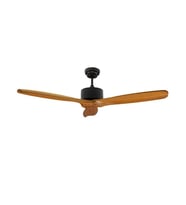 Alsanfan Hardwood Siyah Motorlu Kahverengi Kanatlı Aydınlatmasız Duvar Kumandalı 132cm Tavan Vantilatörü
