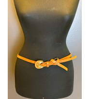 TABA RENK FİYONK TOKALI KADIN SUNİ DERİ KEMER 110X1 CM