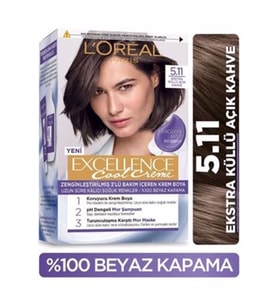 LOR.EXC.COOL SAÇ BOYASI 5/11 KÜLLÜ AÇIK KAHVE