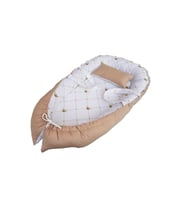 Bebek Babynest Beşik Uyku - %100 pamuklu kumaş (Kahverengi)