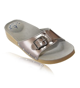 FootFlex Kadın Platin Topuk Dikeni (Epin) Hallux-Valgus Terlik