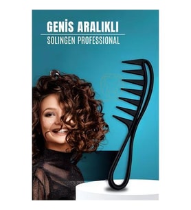 ModaCar 4 ADET Geniş Dişli Stil Tarağı Karbon Solingen Professional