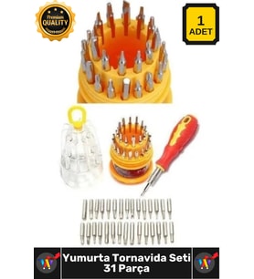 #Tornavida Profesyonel Hassas Onarım Elektronik Tamir Seti Çok Amaç Yumurta Tornavida Seti 31 Parça