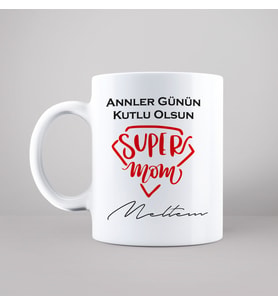 Anneler Günü Tasarımlı Kupa Kişiye Özel
