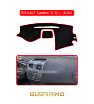 RENAULT Symbol (2012+) UZUN TORPİDO KORUMA HALISI KIRMIZI KENAR