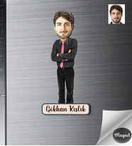 Kişiye Özel Erkek Ahşap Magnet -6