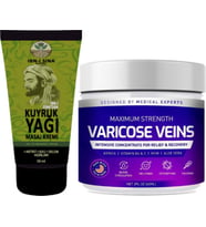 İbn-i Sina 2 Tane Dindirici Kuyruk Yağı Kremi Kas Sırt Bel El Ayak Kullanım 50 ml + Varicose Veins