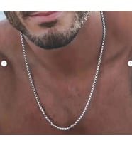 voyageaccessory Sevgiliye Hediye Paslanmaz Kararmaz Çelik Erkek Zincir Kolye ( Farklı Ölçü Seçenekli)