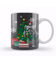 Iron Giant Around The Christmas Tree Kupa Bardak Porselen